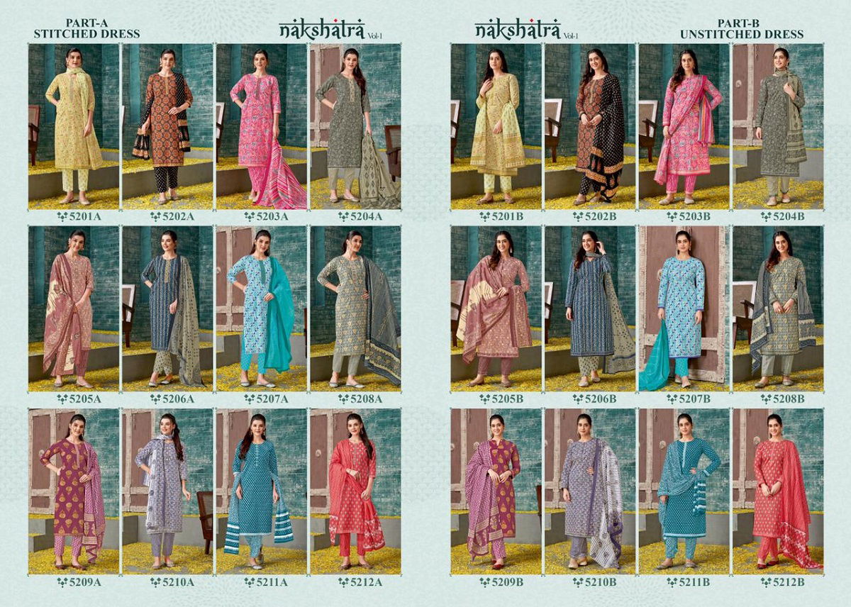 Kala Nakshatra Vol 1 Printed Cotton Dress Material Catalog
